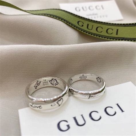 gucci ring band|gucci couple ring.